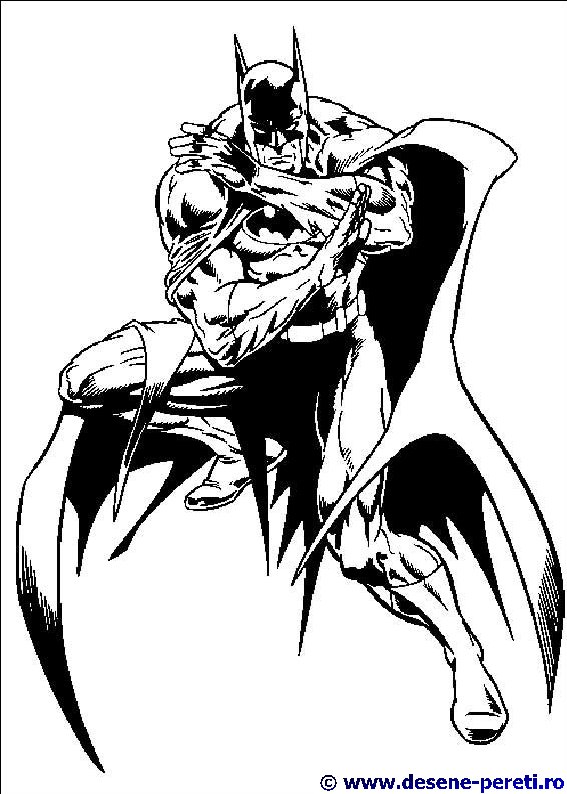 batman desene colorat